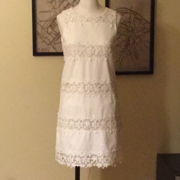 J. Crew Factory Dresses & Skirts - Beautiful spotless white lace lined dress